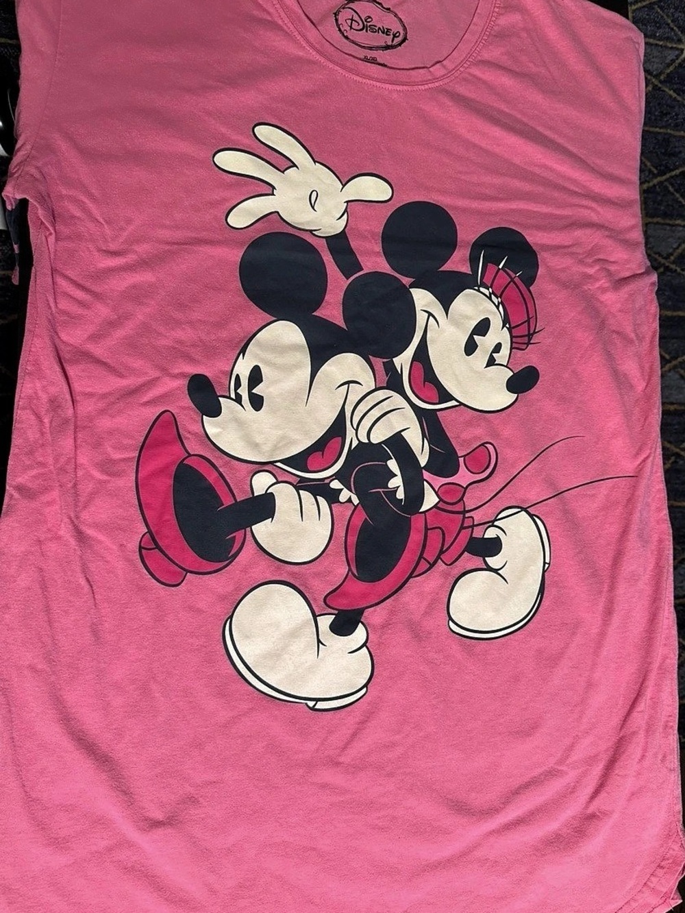 Disney Mickey & Minnie Tee in Pink Women’s XL